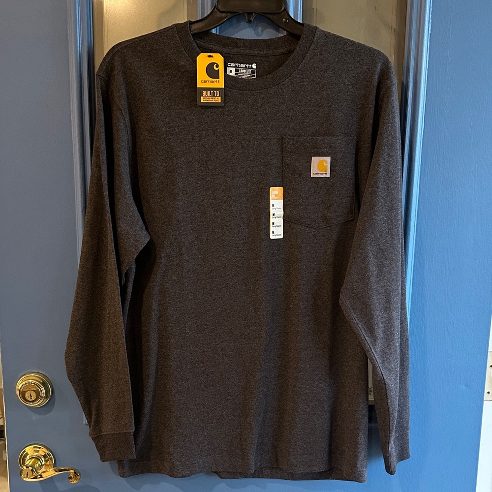 Carhartt Charcoal Long Sleeve Tee NWT